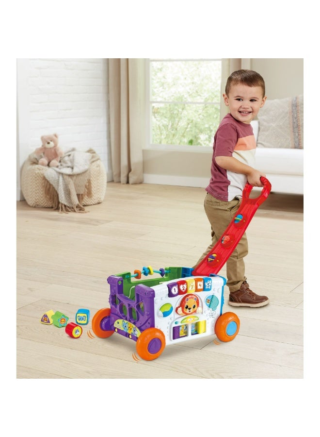 Vtech - Sort & Discover Activity Wagon - Multicolour | Load up and get ready to roll with four sides of play including an activity panel | Suitable ages 12m + up - Image 4